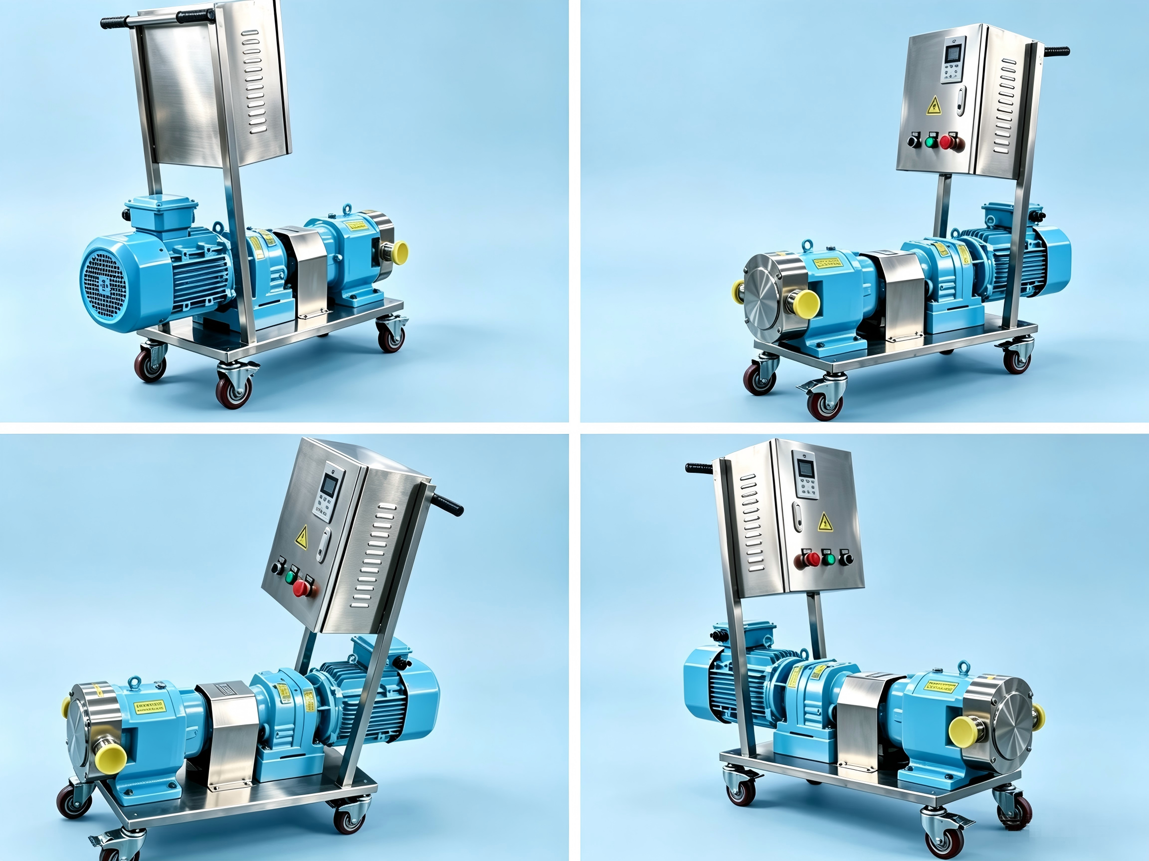 Lobe pump with fre-control Lobe pump with fre-control