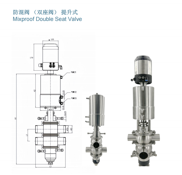 Sansun double seat valve size(1) Sansun double seat valve size(1)
