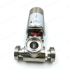 Sanitary Pneumatic 3-way threaded ball valve best price