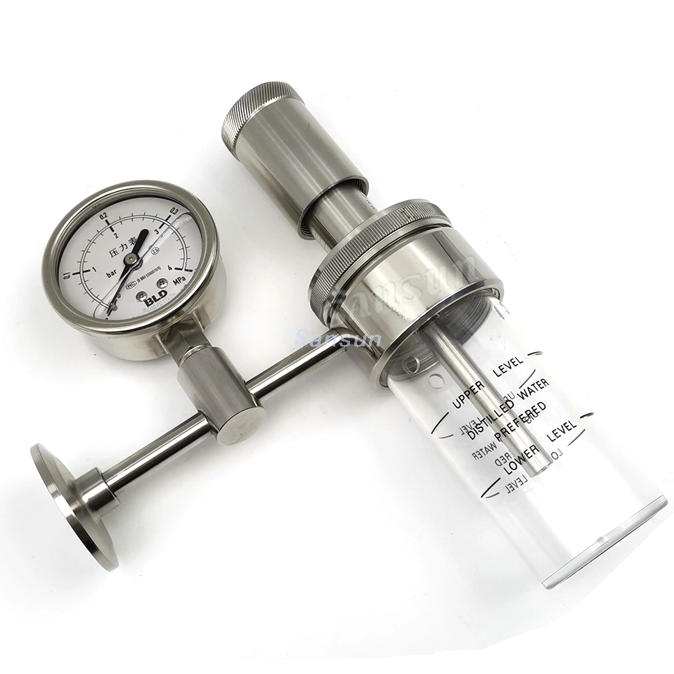 Clamp Bunging Pressure Adjusting Apparatus With Pressure Gauge