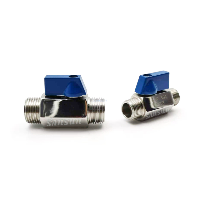 Sanitary 1/4 Inch Mini Male male Ball Valve