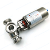 Sanitary Pneumatic 3-way threaded ball valve best price