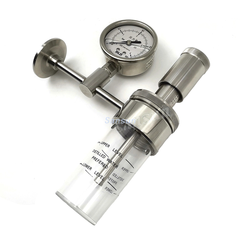 Clamp Bunging Pressure Adjusting Apparatus With Pressure Gauge