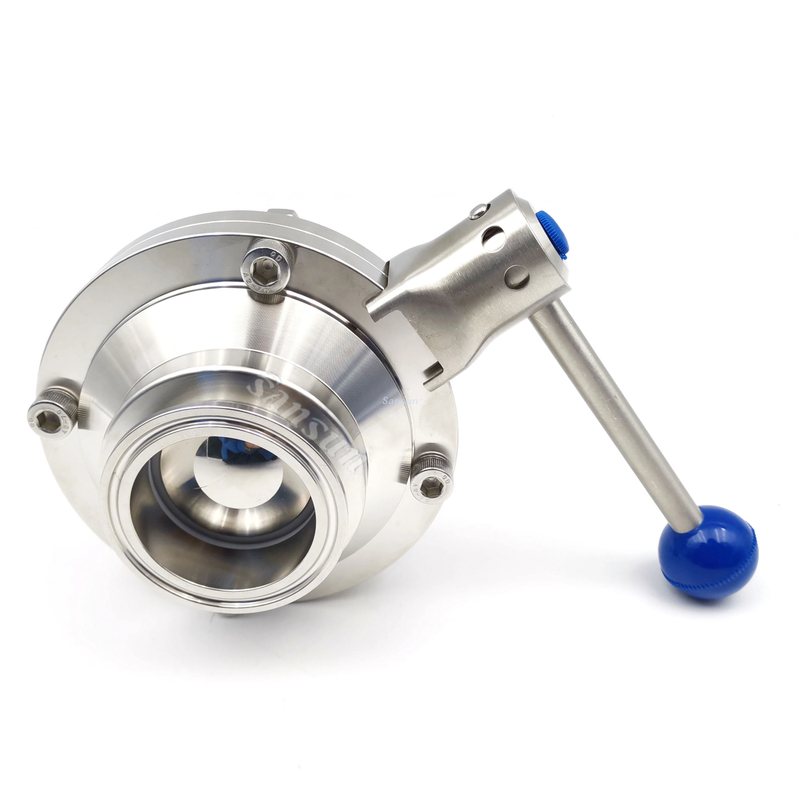 Sanitary tri clamp Butterfly Type Ball Valve