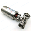 Sanitary Pneumatic 3-way threaded ball valve best price