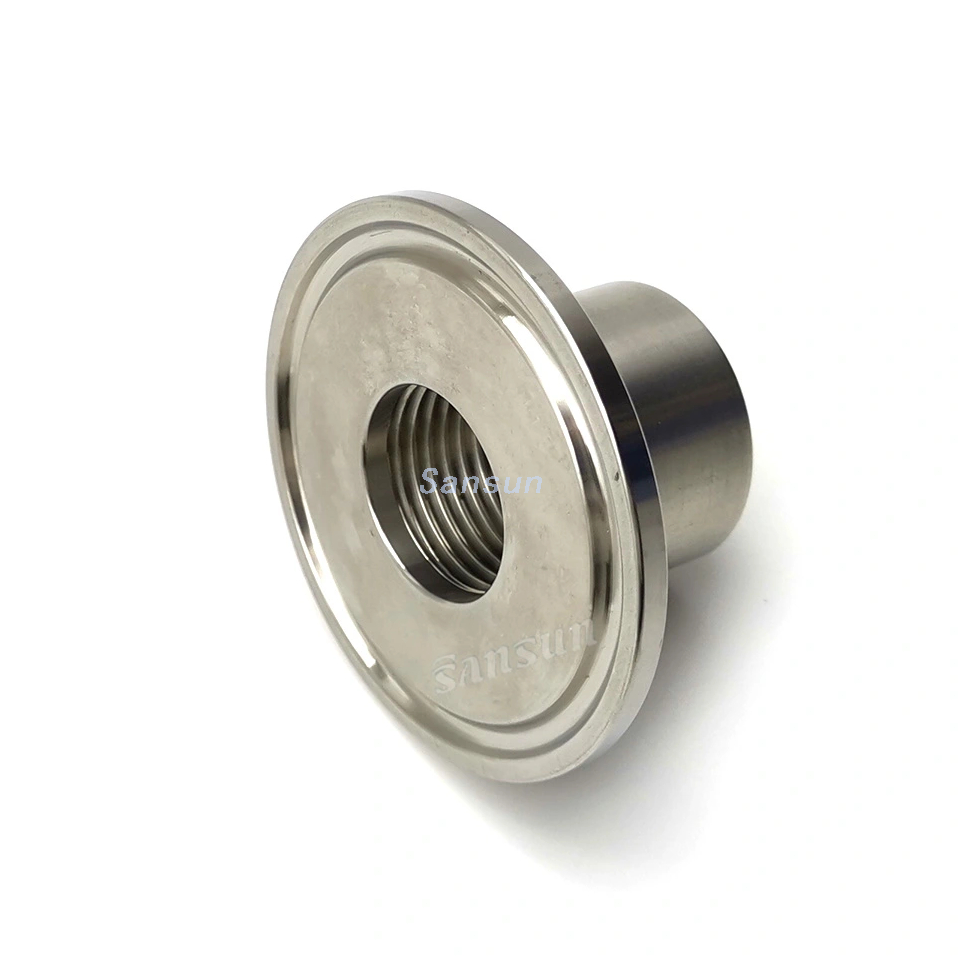 Sanitary Stainless Steel NPT Female Clamped Nipple for Beer