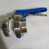 Sanitary SS304 Male Nut Butterfly Valve