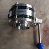 China Welded Three Piece Butterfly Valve with Pull Handle