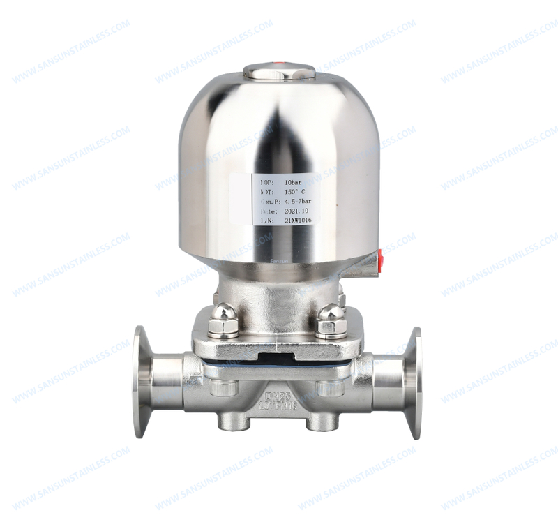 Sanitary Pneumatic tri clamp Diaphragm Valve Good quality valve