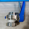 Sanitary SS304 Male Nut Butterfly Valve