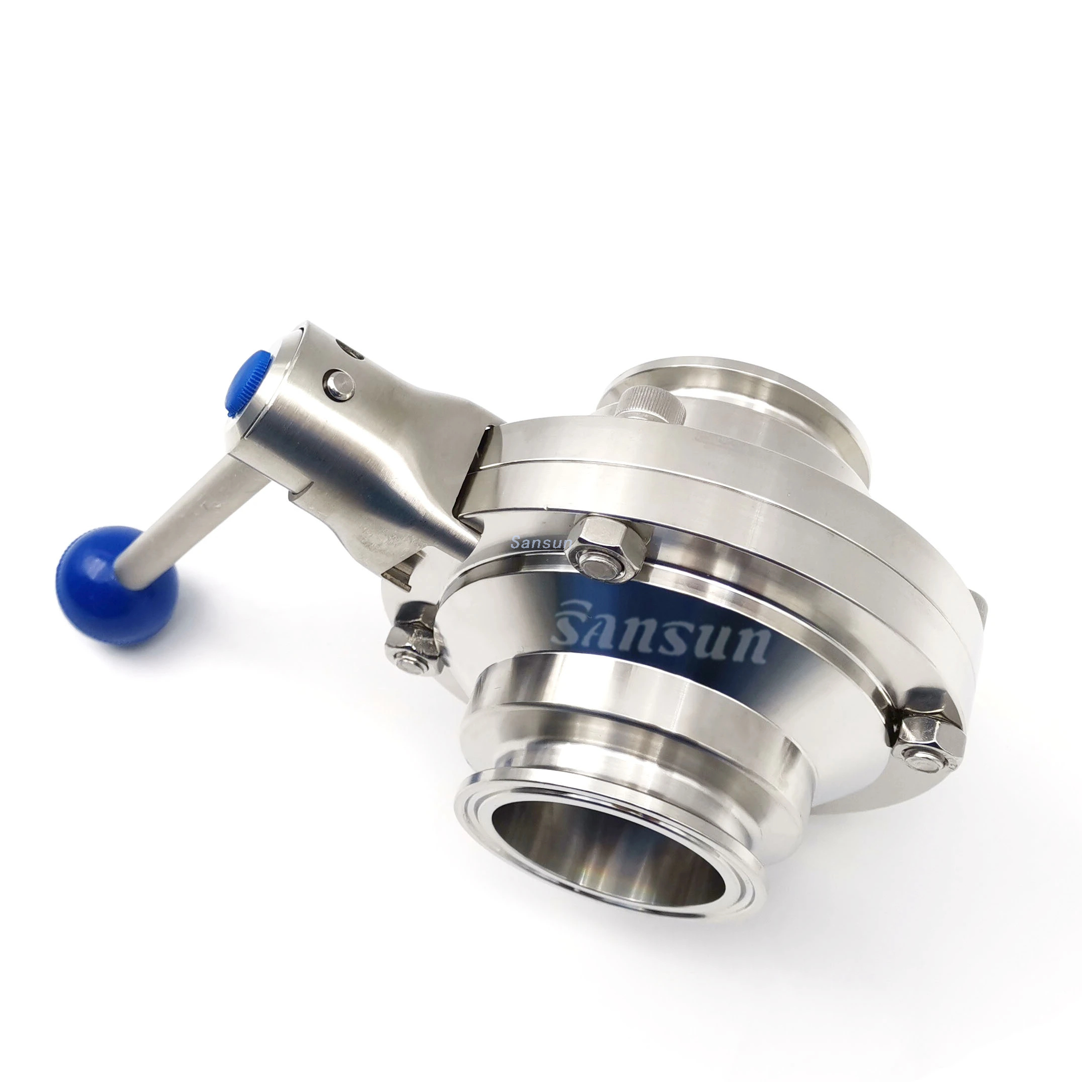 Sanitary tri clamp Butterfly Type Ball Valve