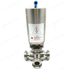 Sanitary Pneumatic 3-way threaded ball valve best price