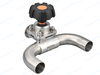 Hygienic U Type Three Way Diaphrgam Valve 