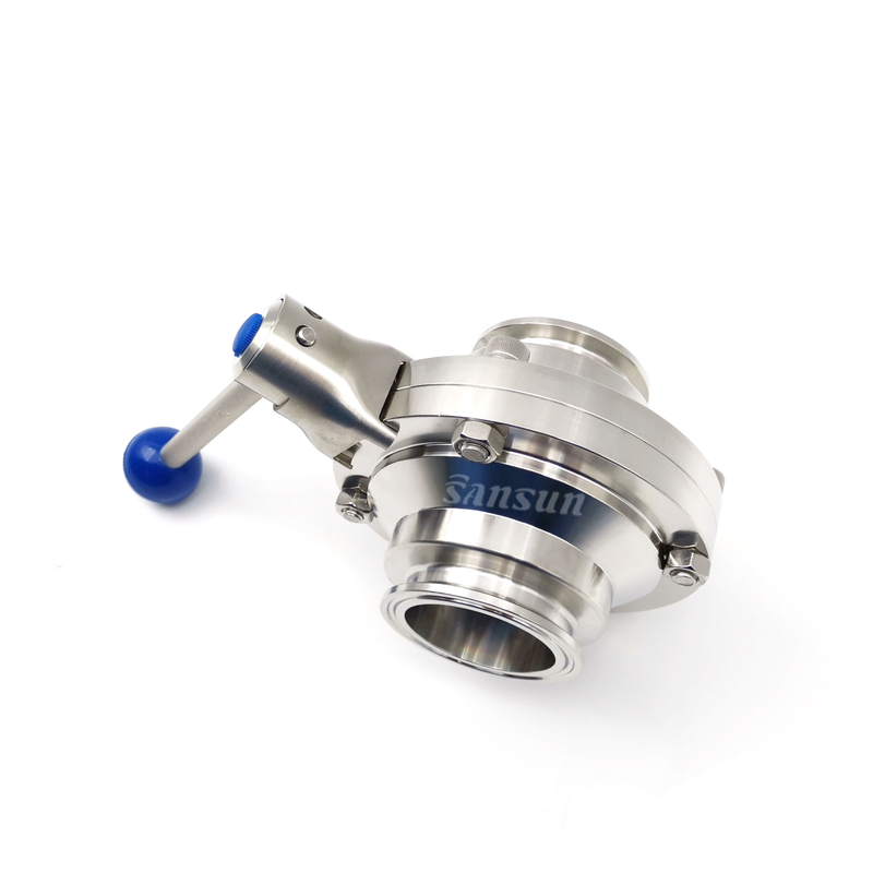 Sanitary Manual Clamped Butterfly Type Ball Valve