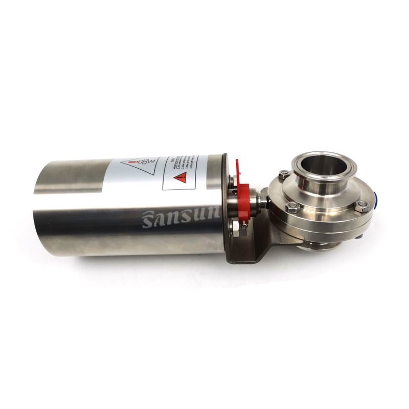 Pneumatic Air Spring Triclamp Butterfly Valve