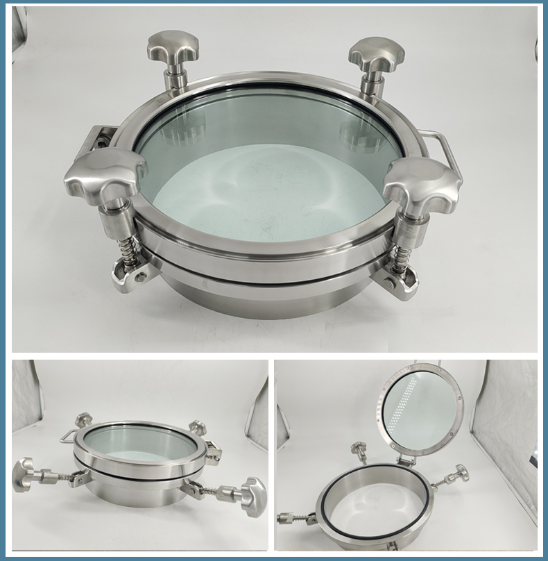 Circular Manhole with glass1