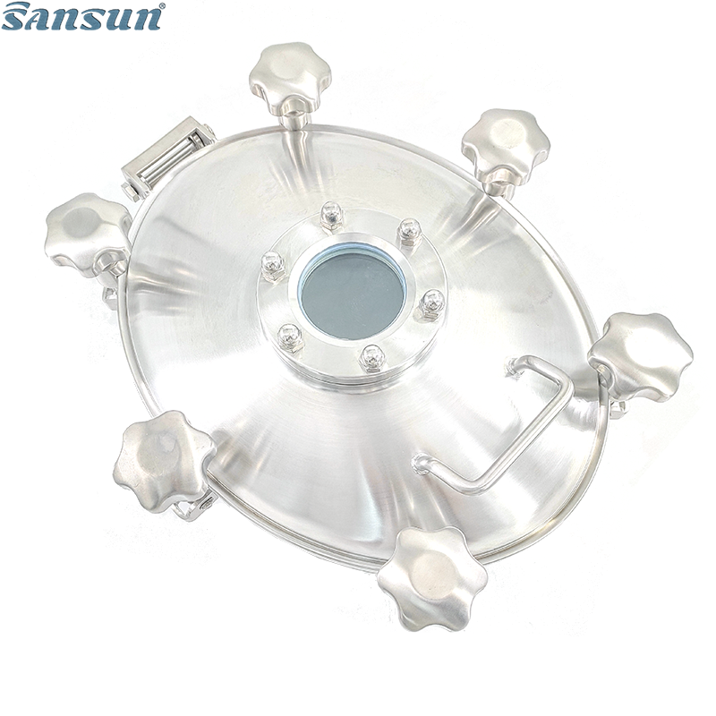 Elliptical Oval Manhole Cover with Sight Glass