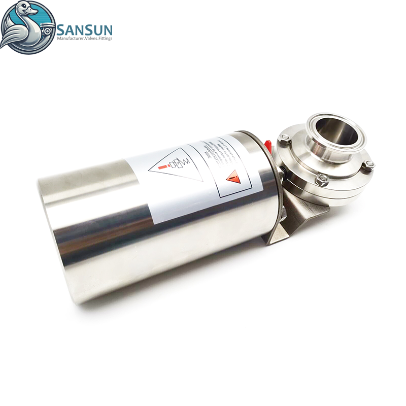 316L Stainless Steel Pneumatic Tri-Clamp Butterfly Valve for Data center liquid cooling Systerm