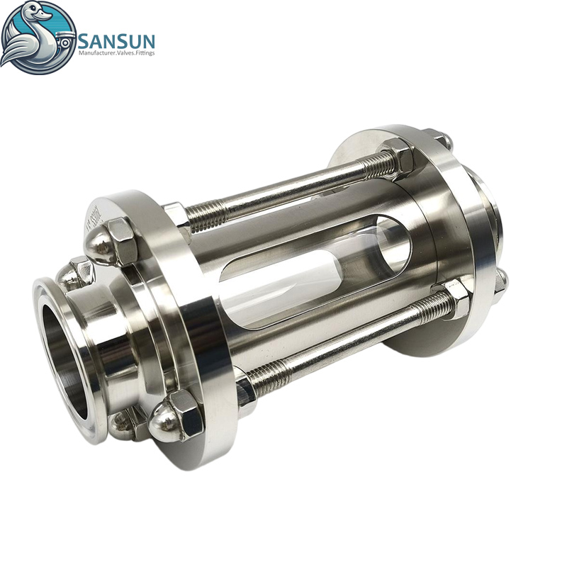 Hygienic Triclamp Sight Glass With Protective Net