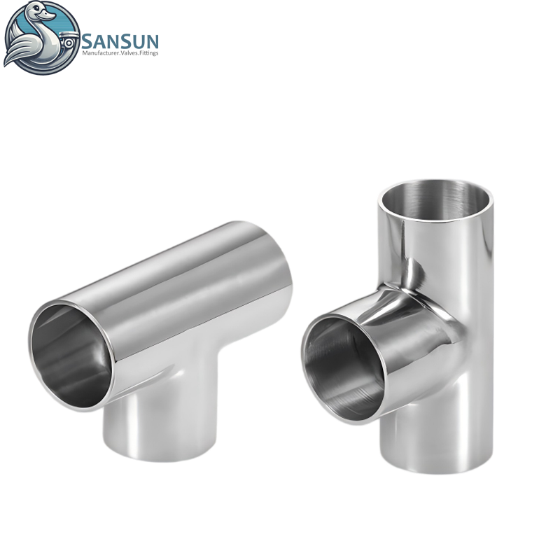 316L Stainless Steel Weld Tee for Data Center Liquid Cooling Systems