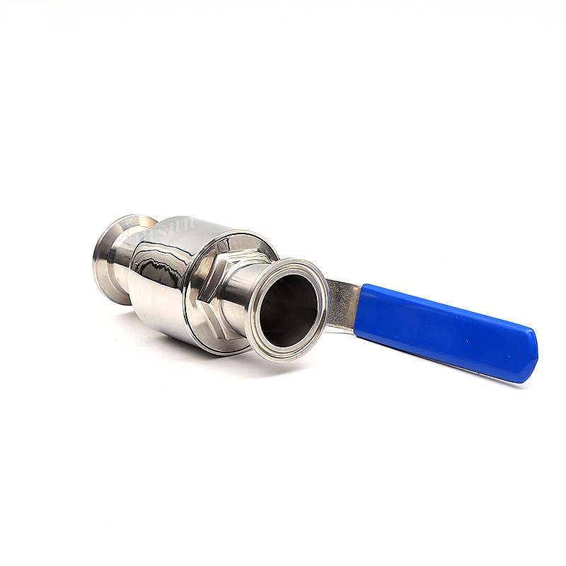 Sanitary stainless steel Tri-clamp Straight Ball Valve