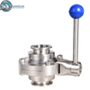 Manual Sanitary Tri-Clamp Butterfly Valve for Data Center Liquid Cooling