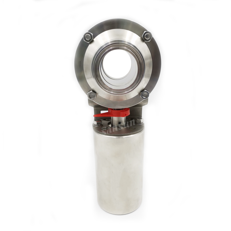 Sanitary Pneumatic Butterfly Ball Valves with Actuator