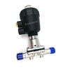 Sanitary Weld Diaphragm Valve with Plastic Pneumatic actuators