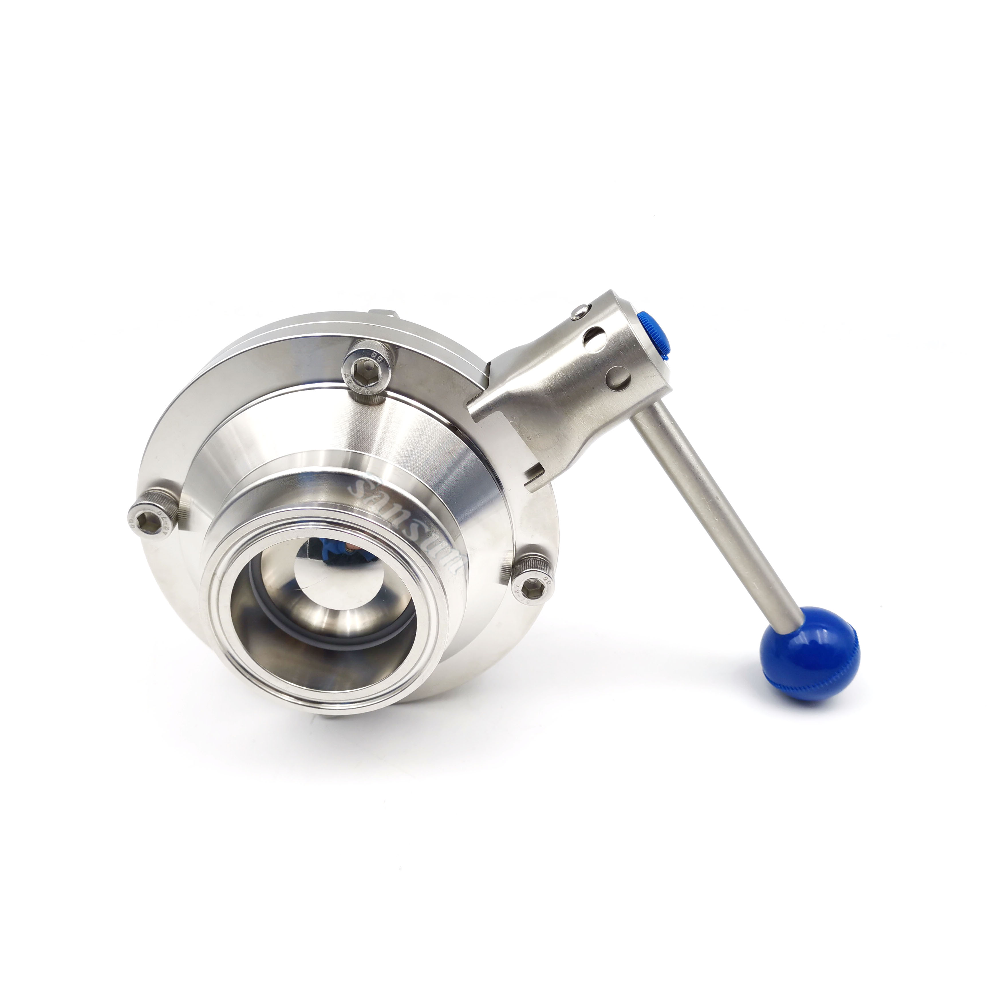 Sanitary Manual Clamped Butterfly Type Ball Valve