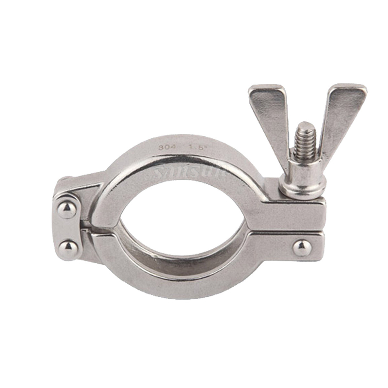 1.5" Sanitary SS Double Pin Clamp for Ferrule