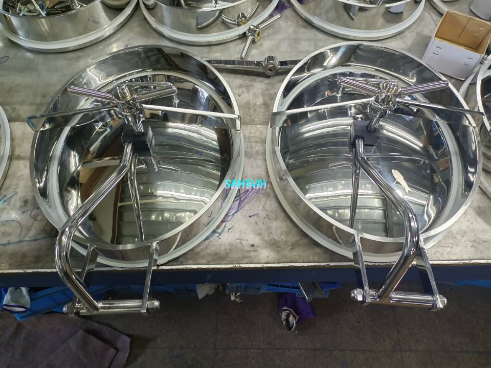 Sanitary stainless steel Manhole Cover for tank