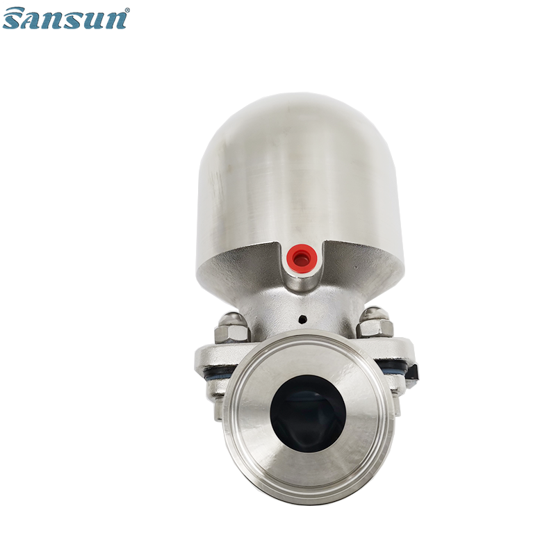 mini sanitary air actuated diaphragm valve with silicone seal factory price