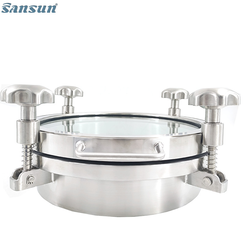 Circular Manhole with glass