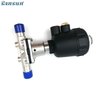 DIN Sanitary Weld Diaphragm Valve with Plastic Pneumatic actuators