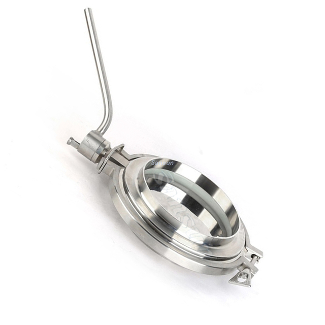 Sanitary Stainless Steel Weld Powder Butterfly Valve