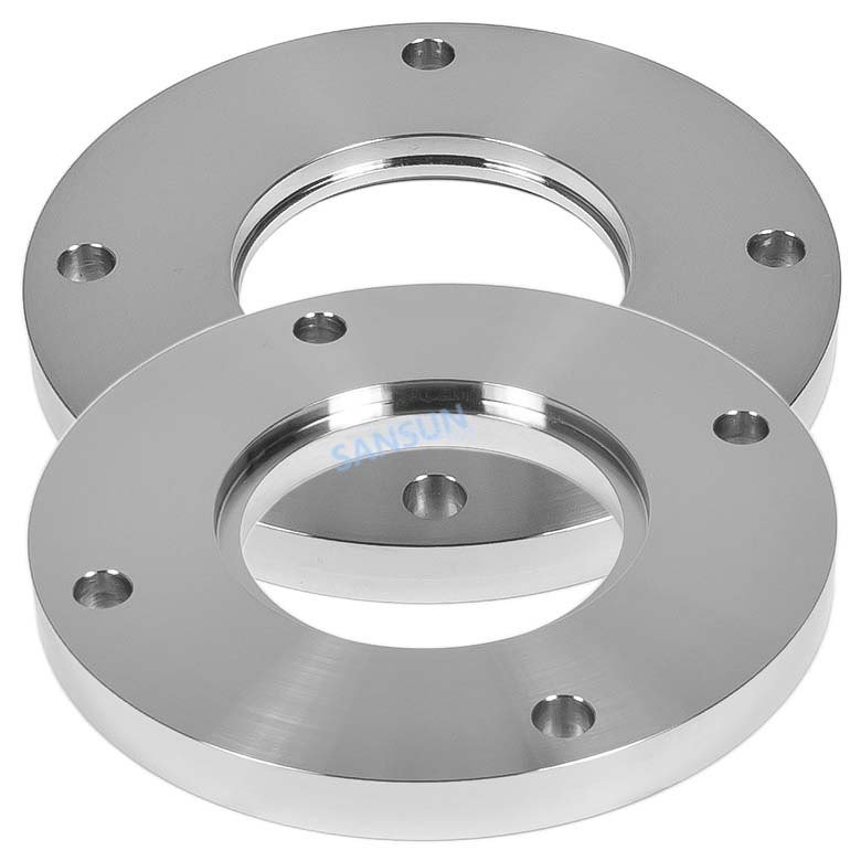 Stainless Steel ISO Bored Blank Bolted Flange Vacuum Fittings 