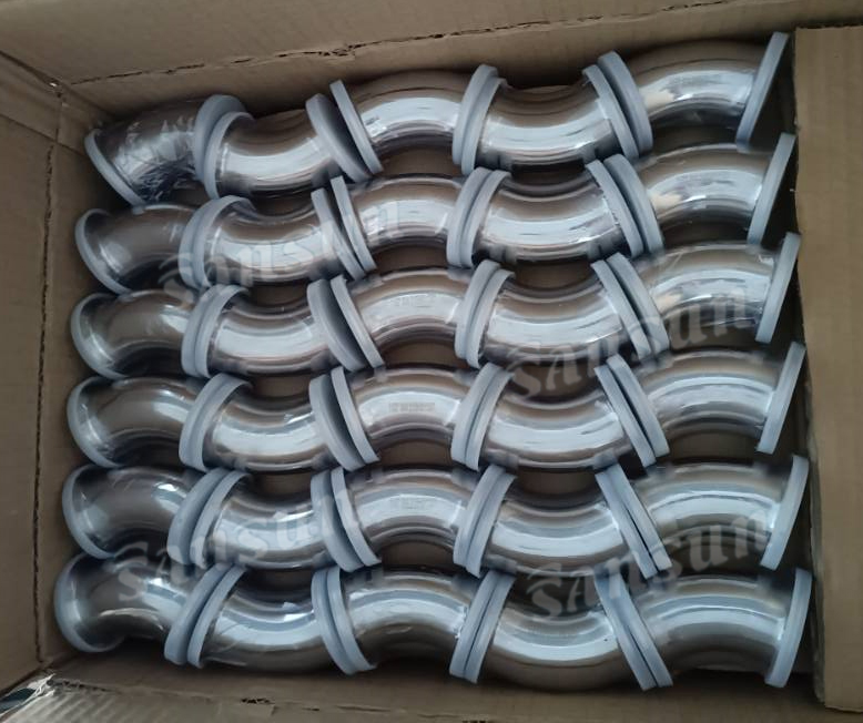 Technological process for produce sanitary stainless steel bend elbow tee fitting
