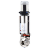 pneumatic butterfly valve with top control unit ASI bus version