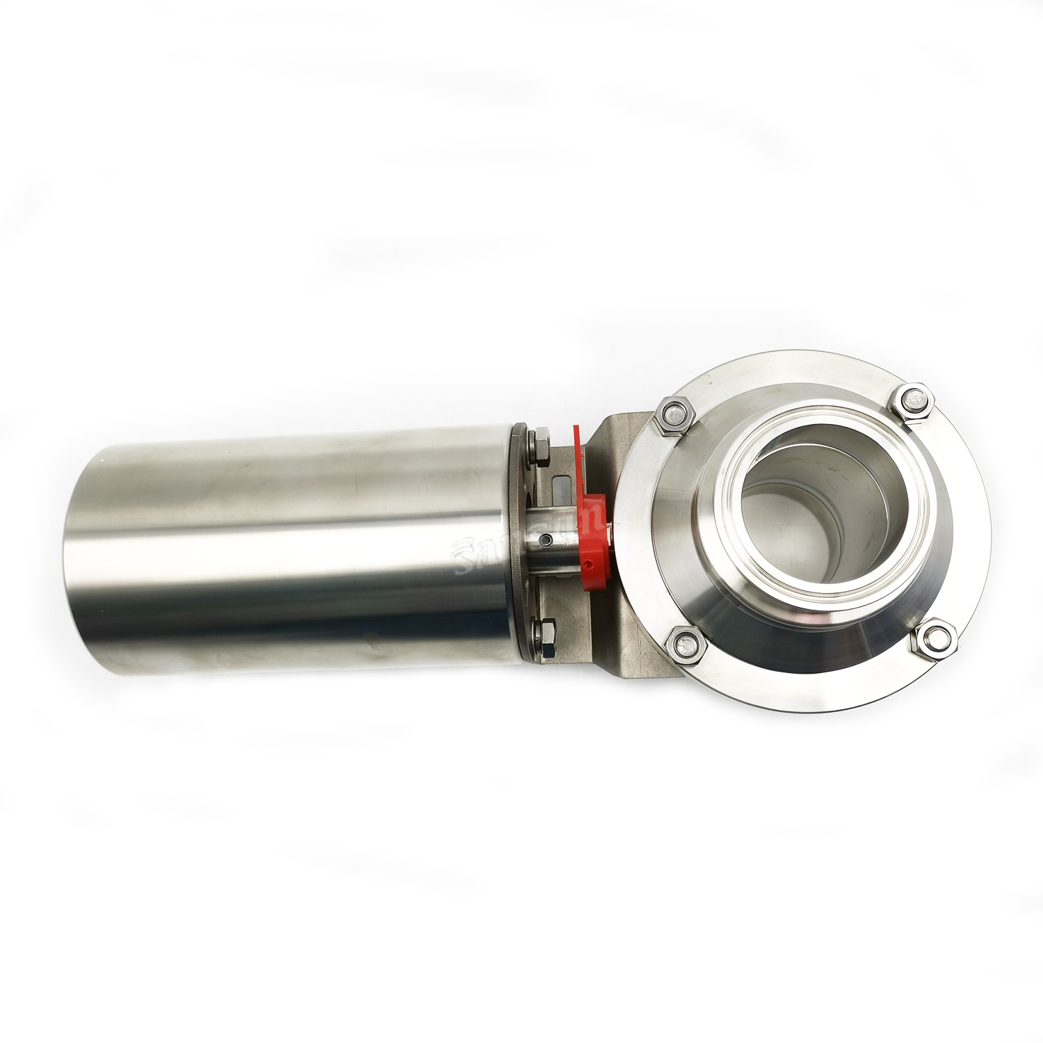 Sanitary Pneumatic Butterfly Ball Valves with Actuator
