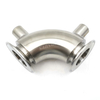 Sanitary Stainless Steel Heating Jacketed Tri Clover 90 degree Elbow
