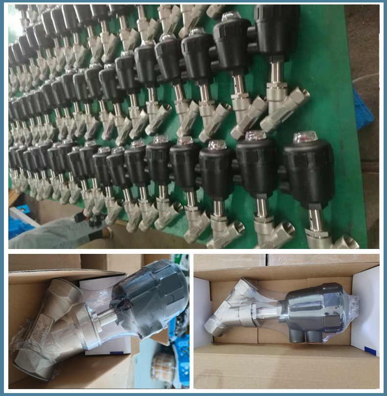 Pneumatic Threaded Plastic Angle Seat Valve（1）