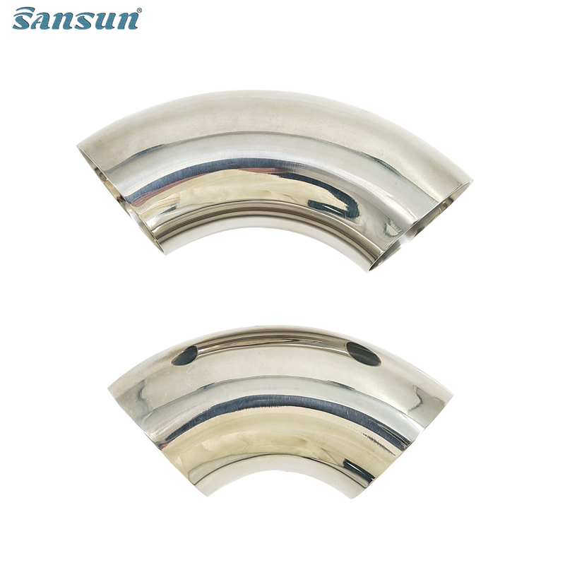 Sanitary 90 Short Type Welded Degree Elbow bend