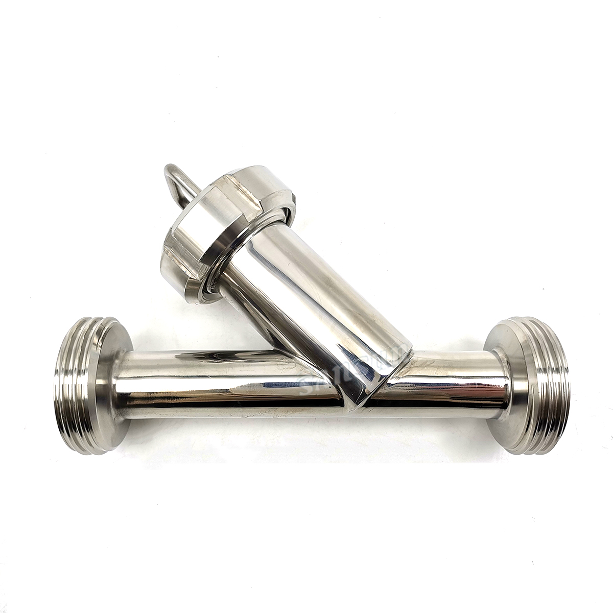 Sanitary Stainless Steel Male Thread Y Type Filter Housing