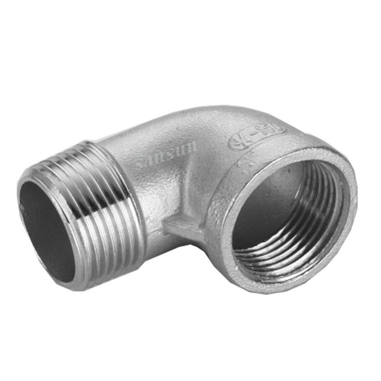 Stainless Steel 90 Degree Male Female Elbow Screwed Fitting