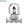 mini sanitary air actuated diaphragm valve with silicone seal factory price