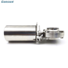 Food Grade Pneumatic Actuator Weld Ends Butterfly Valve