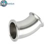 Data Center Liquid Cooling System 316L Stainless Steel Tri-Clamp 45° Elbow