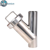 Sanitary Stainless Steel Welded Y Type Strainer Filter for Data Center Server Liquid Cooling