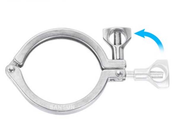 SS304 KF Single Pin Clamp 13MHH-14 Nut Vacuum Clamp