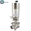 316L Stainless Steel 3-Piece Welded Pneumatic Ball Valve for Data Center Liquid Cooling